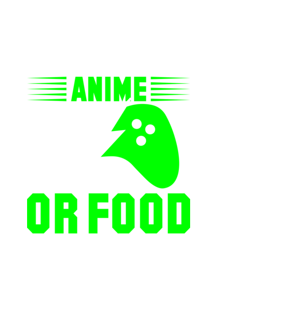 Anime game és kaja minta fekete pólón
