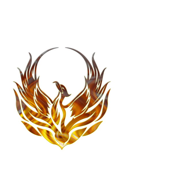 Phoenix minta fehér pólón