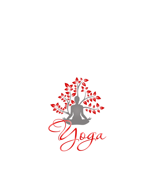 Yoga minta fehér pólón