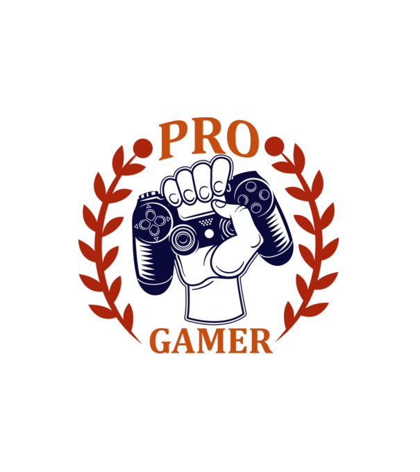 Pro Gamer minta fehér pólón