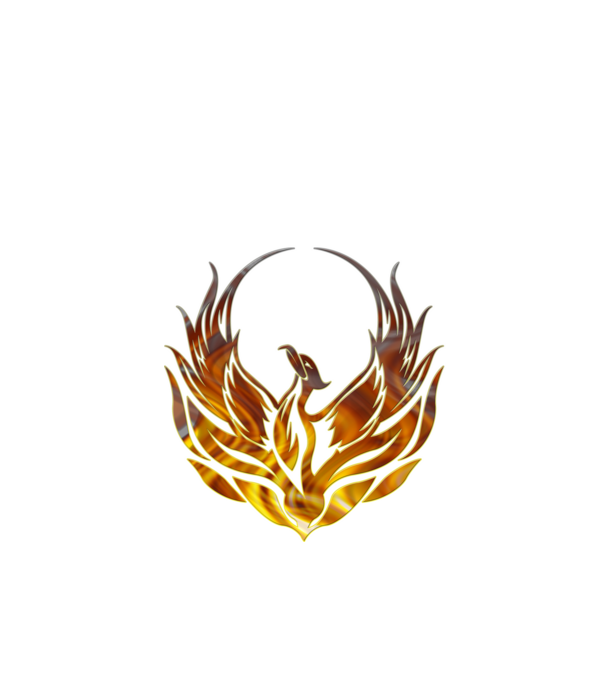 Phoenix minta fekete pólón