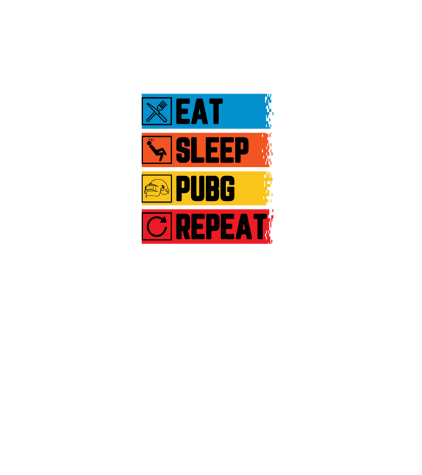 Eat Sleep Pubg Repeat minta türkiz pólón
