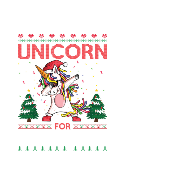 Dab Christmas Unicorn minta fekete pólón
