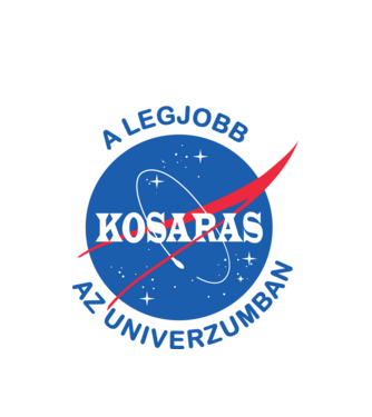 A legjobb kosaras az univerzumban minta fehér pólón
