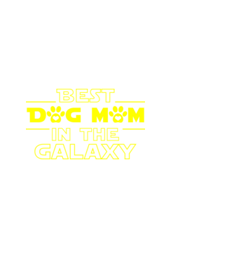 Best dog mom in the galaxy minta fekete pólón