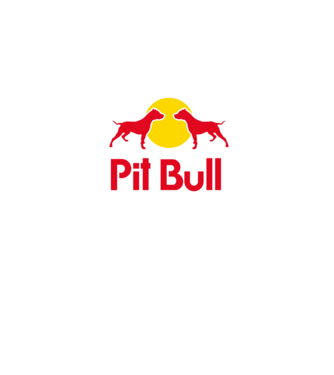 Pitbull - Márkaparódia minta sötétkék pólón
