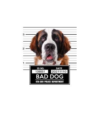 Bernáthegyi - Bad Dog minta fehér pólón