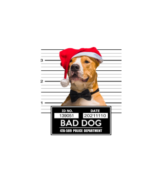 American staffordshire terrier - Bad Dog minta fehér pólón