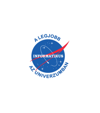 A legjobb informatikus az univerzumban minta fehér pólón