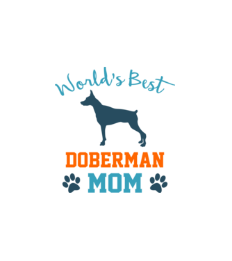 World's Best Doberman Mom minta fehér pólón