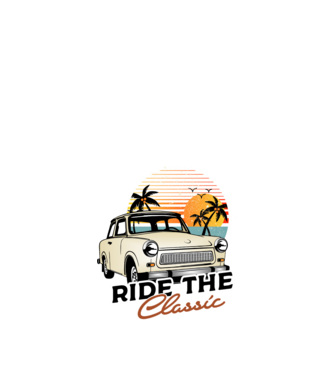 Trabant Ride The Classic minta homokszín pólón