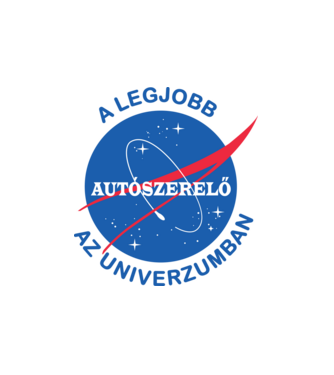 A legjobb autószerelő az univerzumban minta fehér pólón