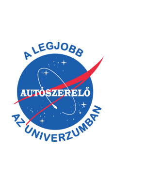 A legjobb autószerelő az univerzumban minta fekete pólón