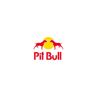 Pitbull - Márkaparódia minta királykék pólón