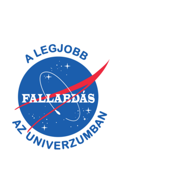 A legjobb fallabdás az univerzumban minta fekete pólón
