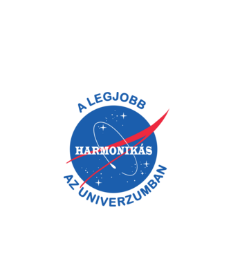 Legjobb harmonikás az univerzumban minta fehér pólón