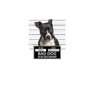 American staffordshire terrier - Bad Dog minta fehér pólón