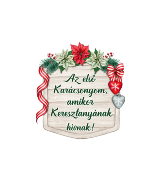 Keresztanyának hívnak minta fehér pólón