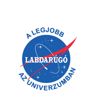 A legjobb labdarúgó az univerzumban minta fehér pólón