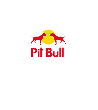 Pitbull - Márkaparódia minta farmerkék pólón