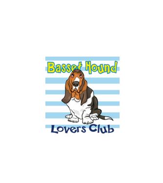 Basset Hound Lovers Club minta fehér pólón