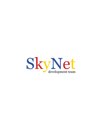 Skynet minta fehér pólón