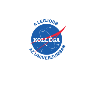 A legjobb kolléga az univerzumban minta fehér pólón