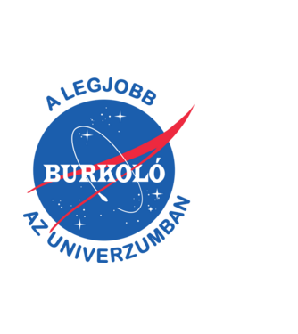 A legjobb burkoló az univerzumban minta világoskék pólón