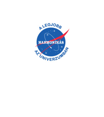 Legjobb harmonikás az univerzumban minta fehér pólón