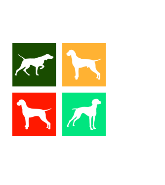 Vizsla minta fehér pólón