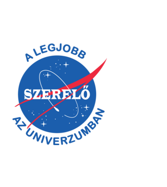 A legjobb szerelő az univerzumban minta fehér pólón