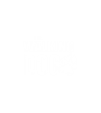 The walking dog minta fehér pólón