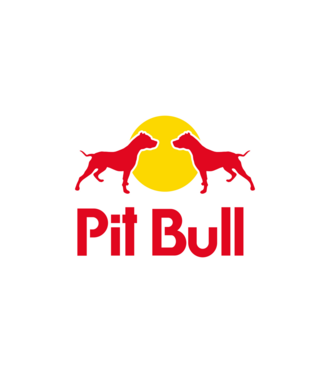 Pitbull - Márkaparódia minta fehér pólón