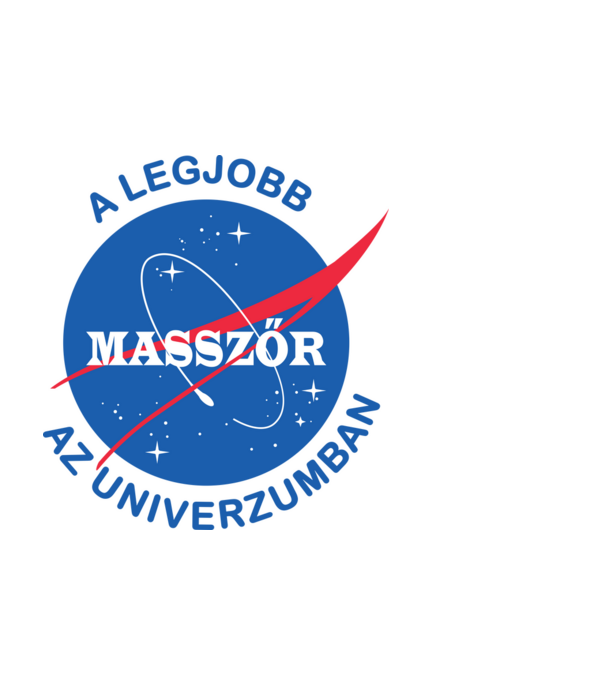 A legjobb masszőr az univerzumban minta fekete pólón