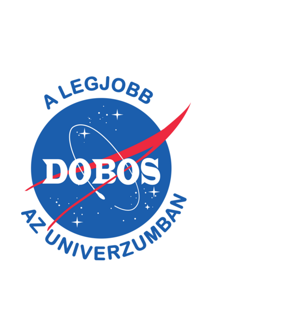 Legjobb dobos az univerzumban minta fekete pólón
