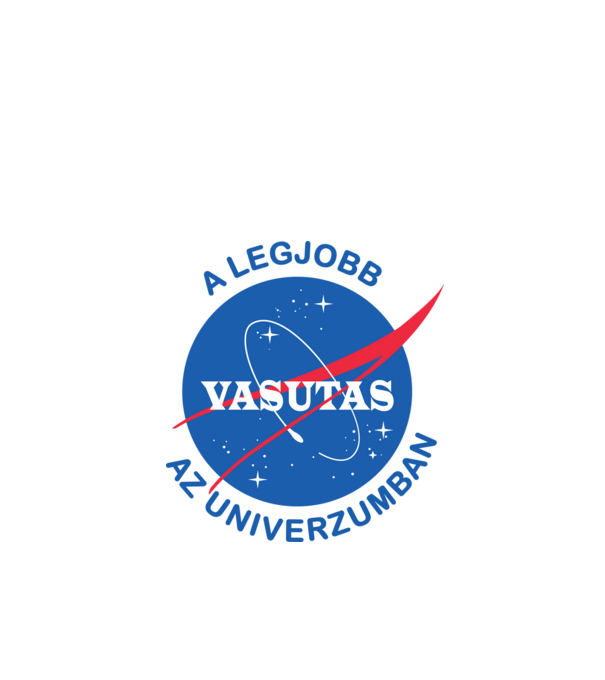 A legjobb vasutas az univerzumban minta fehér pólón