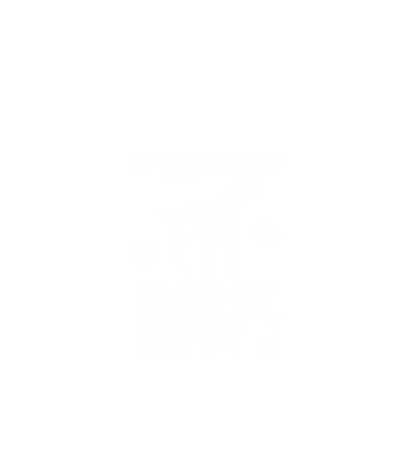 My Dogo Argentino makes me happy minta fekete pólón
