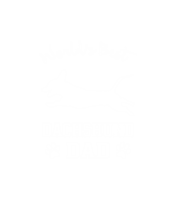 World's Best Dachshund Dad minta fehér pólón