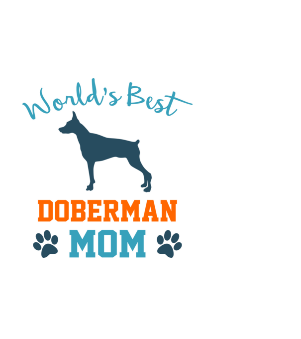 World's Best Doberman Mom minta fehér pólón