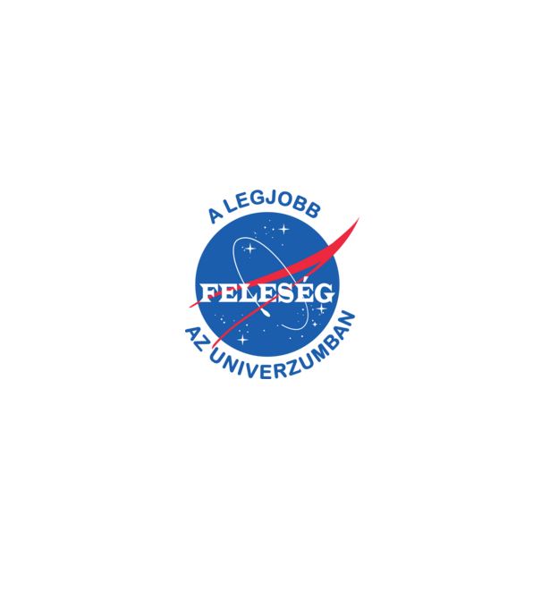 A legjobb feleség az univerzumban minta fehér/piros pólón