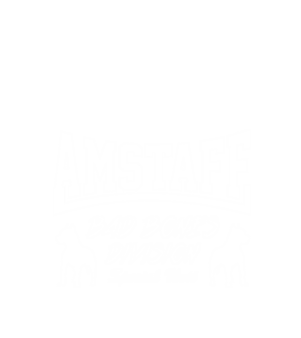 Amstaff bad Bones Division minta fekete pólón