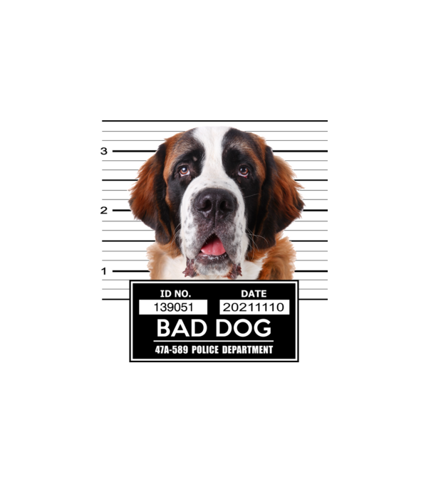 Bernáthegyi - Bad Dog minta fehér pólón