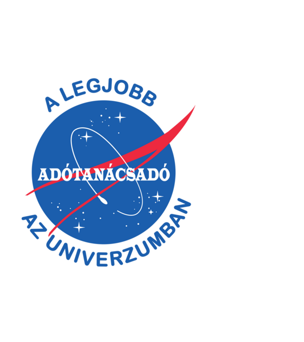 A legjobb adótanácsadó az univerzumban minta fekete pólón