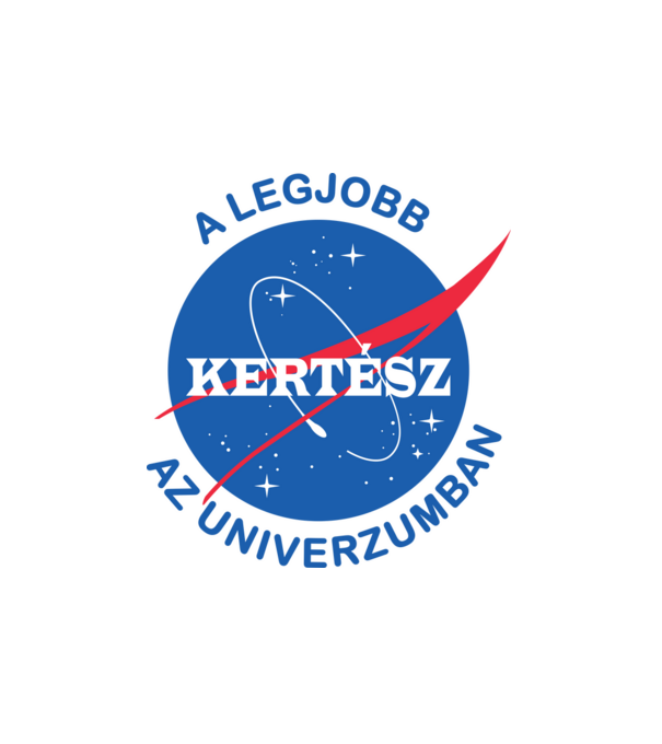 A legjobb kertész az univerzumban minta fehér pólón