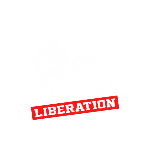 Animal Liberation minta fehér pólón