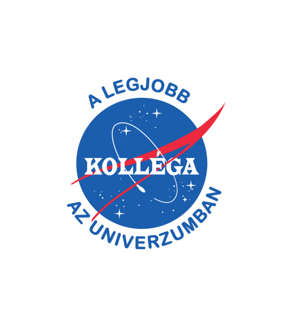 A legjobb kolléga az univerzumban minta fehér pólón