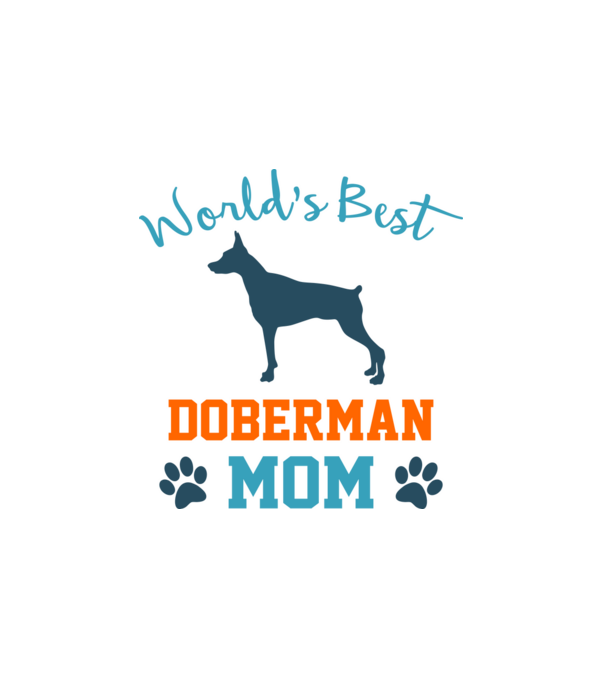 World's Best Doberman Mom minta fehér pólón