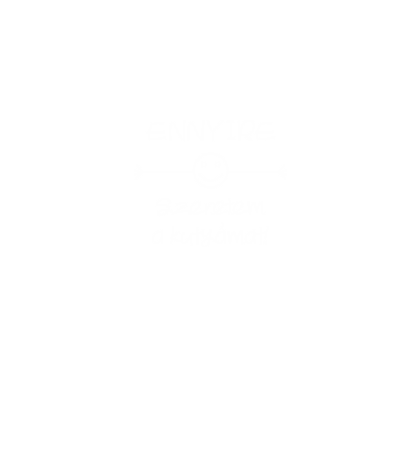 Ennyire szeretem a kutyámat minta sötétkék pólón