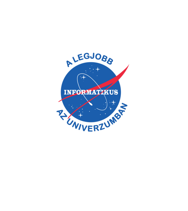 A legjobb informatikus az univerzumban minta fehér pólón