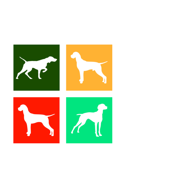 Vizsla minta fekete pólón